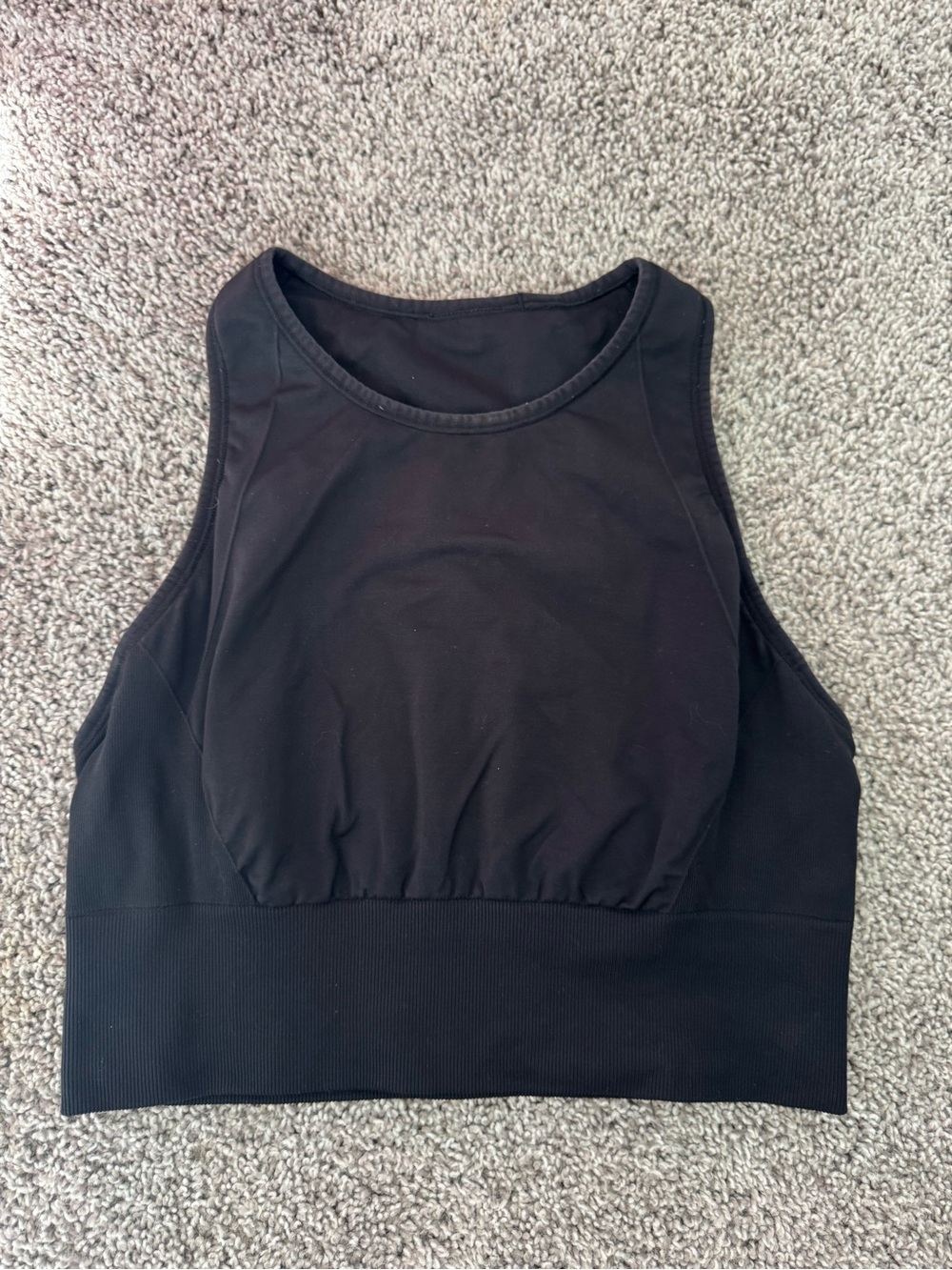 Lululemon Black High-Neck Sports Bra